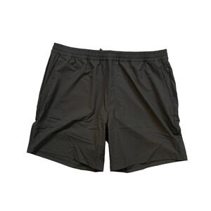 Fresh Clean Threads Shorts Mens XL Extra Larger Black Performance Elastic Waist